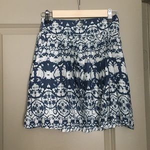 NWT Japna Blue and White Flowing Skirt